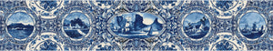 Cape Town Delft Fabric Table Runner