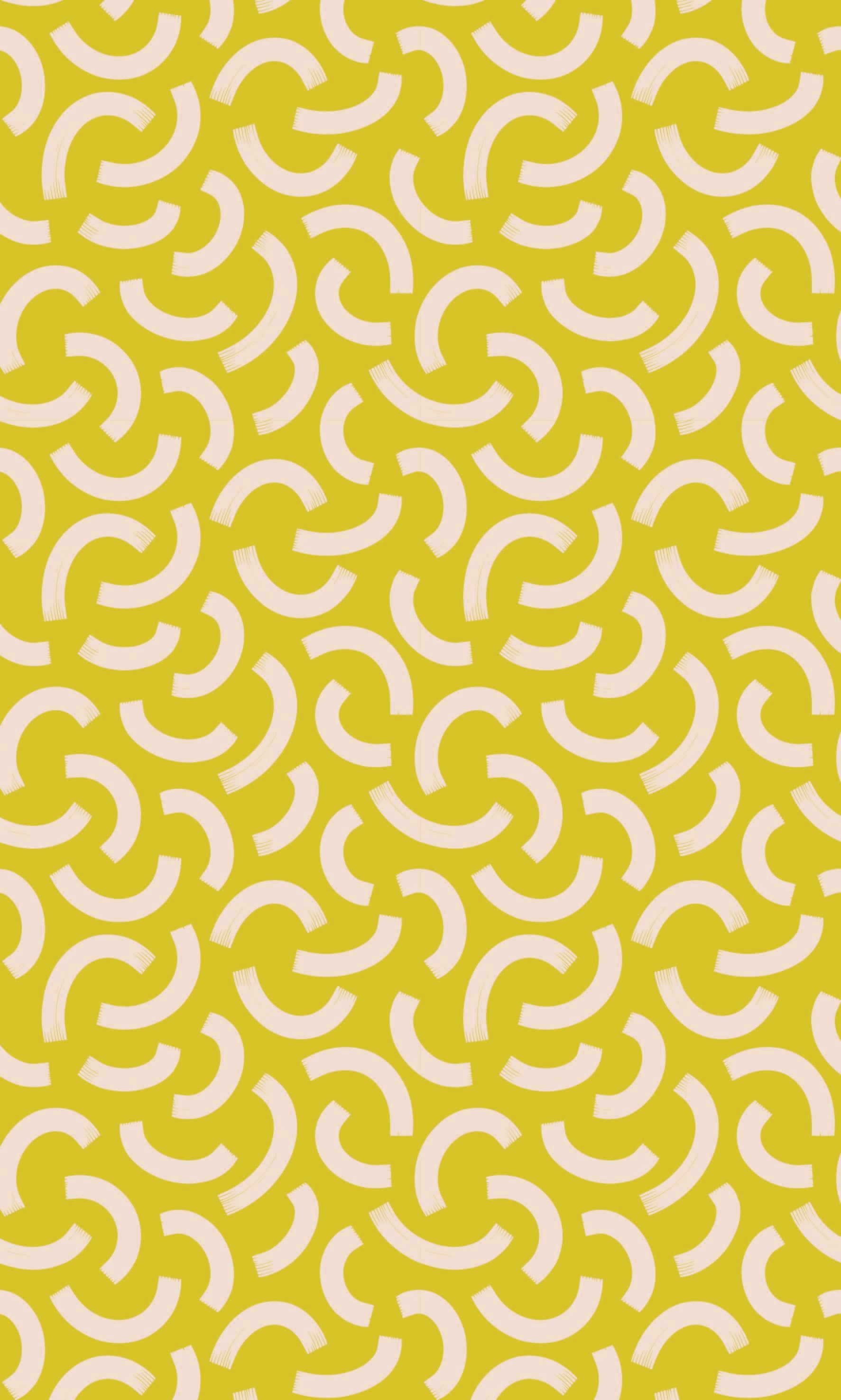 Doodle Fabric Tablecloth - Yellow