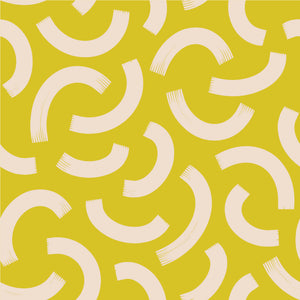 Doodles Fabric Table Runner - Yellow