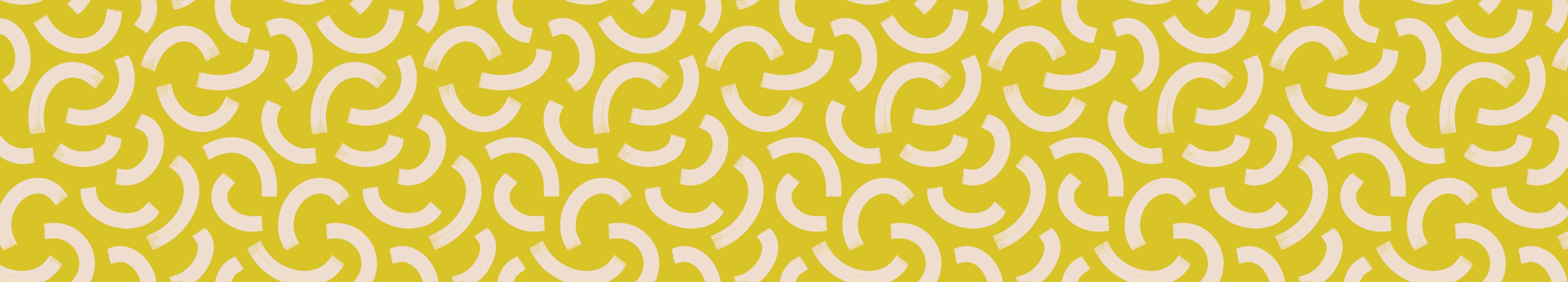 Doodles Fabric Table Runner - Yellow