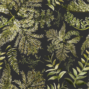 Fern Greens Fabric Table Runner - Charcoal