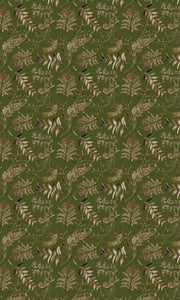 Fern Dried Fabric Tablecloth - Olive