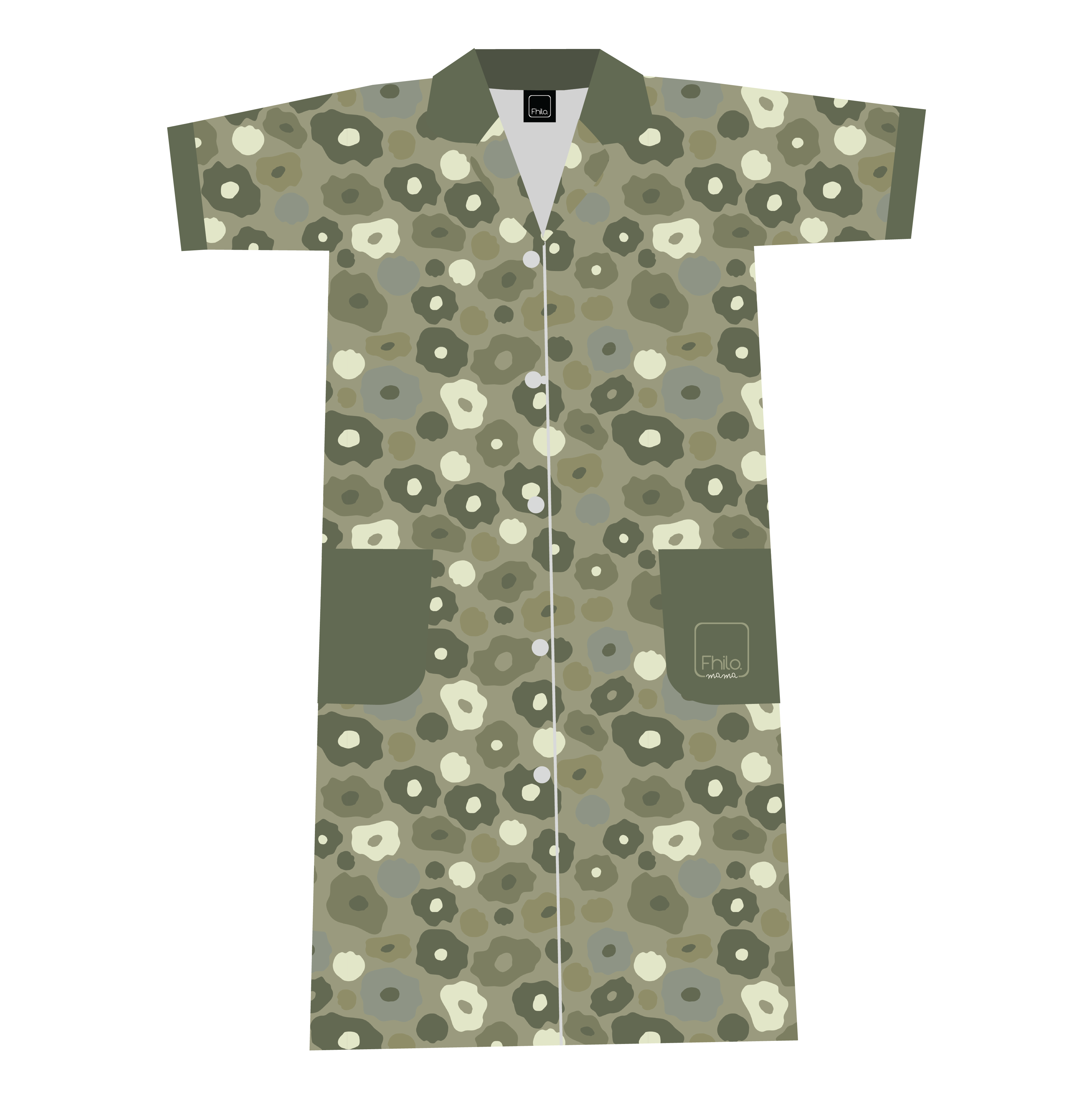 Floral Neutral Housecoat