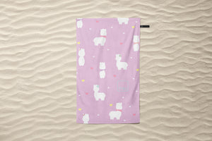 Lady llama Towel