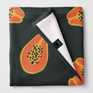 Paw Paw (charcoal) Fleece BLANKET